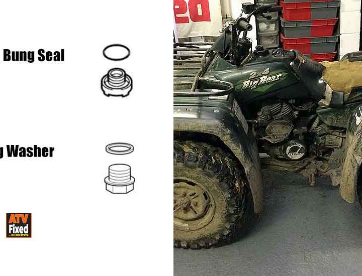 ATV Leaking Oil Drain Plug (Easy fix!)